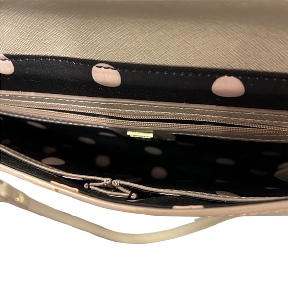 Anne Klein Laser Cut Gold Shoulder Bag EUC - Picture 7 of 12